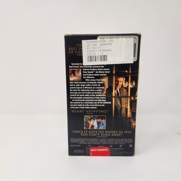 In The Bedroom VHS Movie 2001 Drama Sissy Spacek Tom Wilkinson (vhs) - Picture 2 of 7